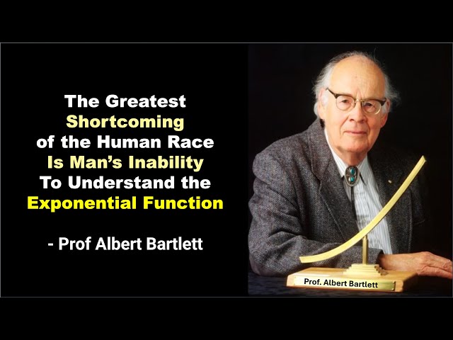 Our inability to understand the exponential function is our biggest weakness
