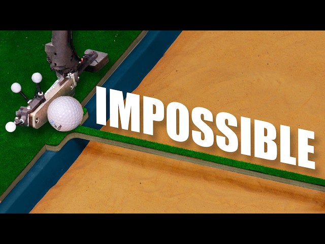 Robot golf vs holes that keep getting harder