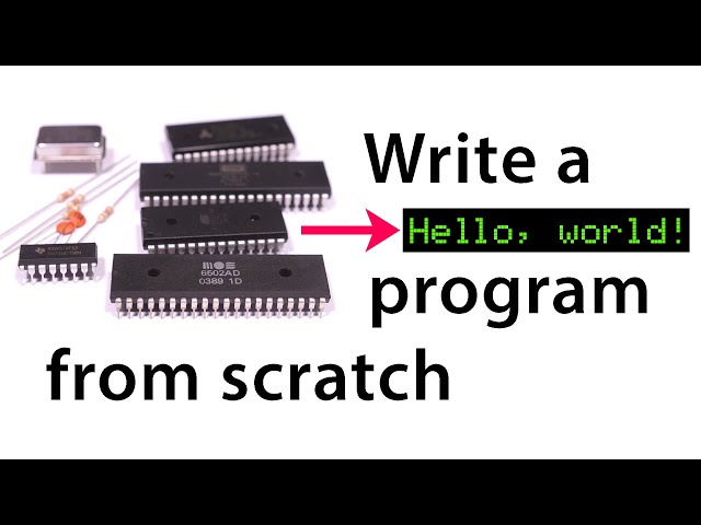 “Hello, world” from scratch on a 6502 — Part 1